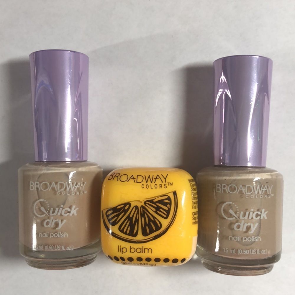 Broadway Colors Lip Balm Nail Color Bundle